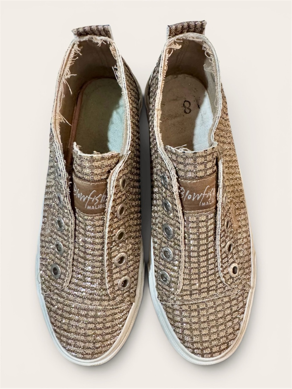 Blowfish Sparkle Gold Slip-On Sneaker - Picture 4 of 12